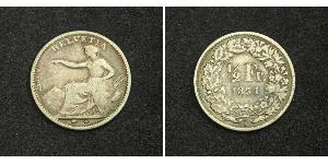 1/2 Franc Svizzera Argento 