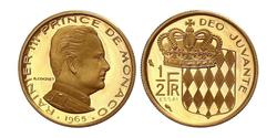 1/2 Franc Principato di Monaco (1297 - ) Oro/Nichel 