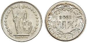 1/2 Franc Svizzera Rame/Nichel 
