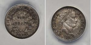 1/2 Franc First French Empire (1804-1814) Silver Napoleon (1769 - 1821)