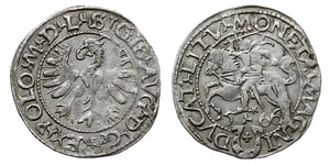 1/2 Groschen Grand-duché de Lituanie (1236 - 1791) Argent Sigismond II de Pologne (1548 - 1569)