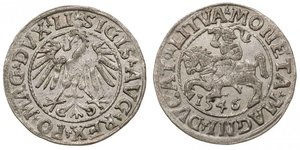 1/2 Groschen Granducato di Lituania (1236 - 1791) Argento Sigismondo II Augusto (1548 - 1569)