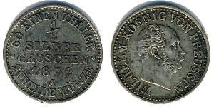 1/2 Grosh Regno di Prussia (1701-1918) Argento 