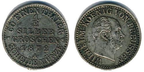 1/2 Grosh Kingdom of Prussia (1701-1918) Silver 