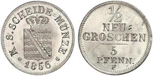 1/2 Grosh Royaume de Saxe (1806 - 1918)  