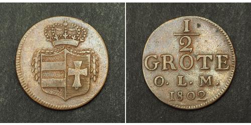 1/2 Grote States of Germany Cobre 