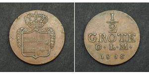 1/2 Grote States of Germany Kupfer 