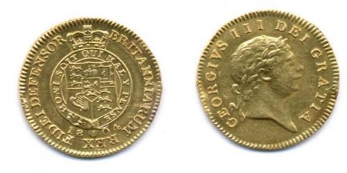 1/2 Guinea Royaume-Uni Or 
