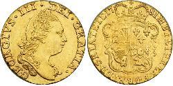 1/2 Guinea Royaume de Grande-Bretagne (1707-1801) Or George III (1738-1820)