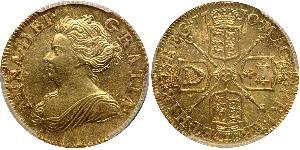 1/2 Guinea Royaume de Grande-Bretagne (1707-1801) Or Anne (reine de Grande-Bretagne)(1665-1714)