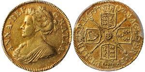 1/2 Guinea Royaume de Grande-Bretagne (1707-1801) Or Anne (reine de Grande-Bretagne)(1665-1714)
