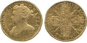 1/2 Guinea Royaume de Grande-Bretagne (1707-1801) Or Anne (reine de Grande-Bretagne)(1665-1714)
