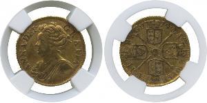 1/2 Guinea Royaume de Grande-Bretagne (1707-1801) Or Anne (reine de Grande-Bretagne)(1665-1714)