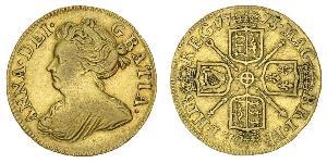 1/2 Guinea Regno Unito di Gran Bretagna (1707-1801) Oro Anna di Gran Bretagna(1665-1714)