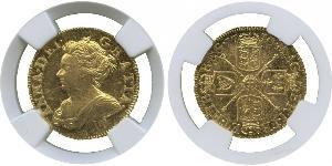 1/2 Guinea Regno Unito di Gran Bretagna (1707-1801) Oro Anna di Gran Bretagna(1665-1714)