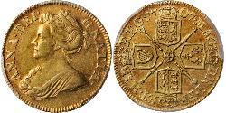 1/2 Guinea 大不列顛王國 (1707 - 1800) 金 安妮 (英国女王) (1665-1714)