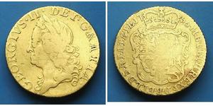 1/2 Guinea 大不列顛王國 (1707 - 1800) 金 乔治二世 (大不列颠) (1683 - 1760)