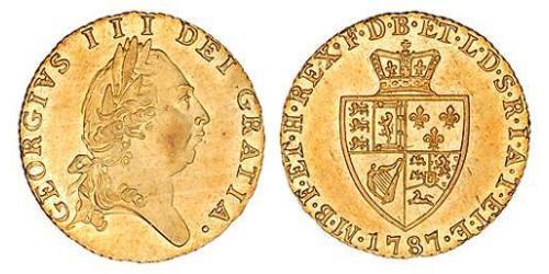 1/2 Guinea 大不列顛王國 (1707 - 1800) 金 喬治三世 (1738-1820)