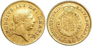1/2 Guinea 大不列颠及爱尔兰联合王国 (1801 - 1922) 金 喬治三世 (1738-1820)