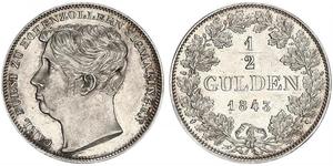 1/2 Gulden Alemania Plata 