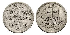 1/2 Gulden Gdansk (1920-1939) Plata 