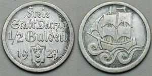 1/2 Gulden Gdansk (1920-1939) Plata 