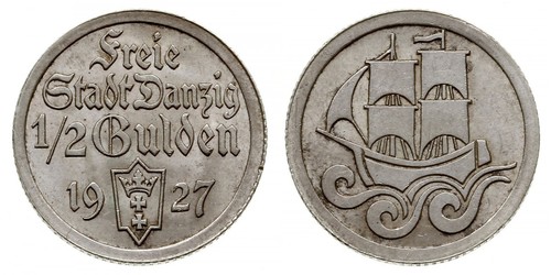 1/2 Gulden Gdansk (1920-1939) Plata 