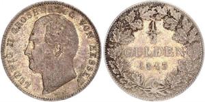 1/2 Gulden States of Germany Silber 
