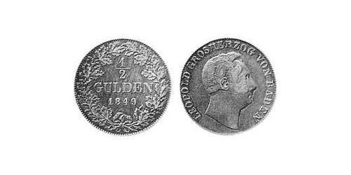 1/2 Gulden Grand Duchy of Baden (1806-1918) Silver 