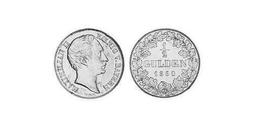 1/2 Gulden Kingdom of Bavaria (1806 - 1918) Silver 