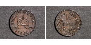 1/2 Heller África Oriental Alemana (1885-1919) Cobre 