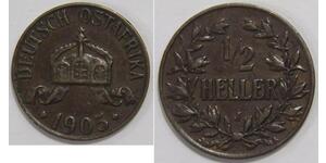 1/2 Heller Deutsch-Ostafrika (1885-1919) Kupfer 