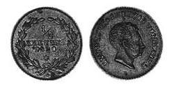 1/2 Kreuzer Gran Ducado de Baden (1806-1918) Cobre Luis I de Baden(1763 - 1830)