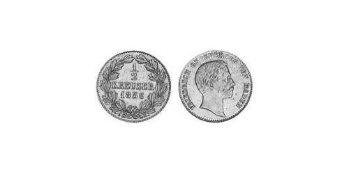 1/2 Kreuzer Grand Duchy of Baden (1806-1918) Copper Frederick I, Grand Duke of Baden (1826 - 1907)