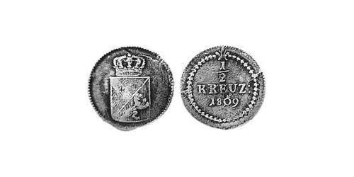 1/2 Kreuzer Grand Duchy of Baden (1806-1918) Copper 