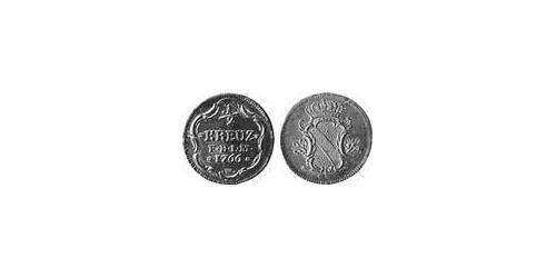 1/2 Kreuzer Margrave of Baden-Durlach (1535 - 1771) Copper 