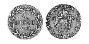 1/2 Kreuzer Grand Duchy of Baden (1806-1918) Kupfer 