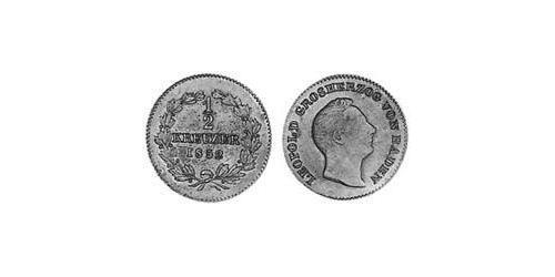 1/2 Kreuzer Grand Duchy of Baden (1806-1918) Kupfer Leopold (Baden)(1790 – 1852)