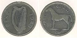 1/2 Krone Irlande (1922 - ) Argent 