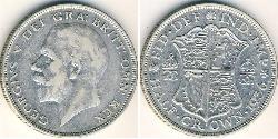 1/2 Krone Regno Unito  Argento 