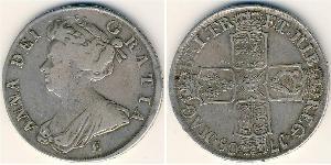 1/2 Krone Regno Unito  Argento 