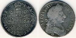 1/2 Krone Reino Unido Plata 