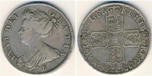 1/2 Krone Reino Unido Plata 