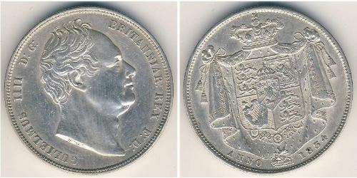 1/2 Krone Reino Unido Plata 