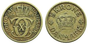1/2 Krone Dänemark  