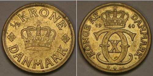 1/2 Krone Dänemark  