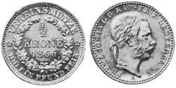 1/2 Krone 奧地利帝國 (1804 - 1867) 金 