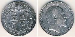 1/2 Krone 英国 銀 