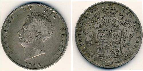 1/2 Krone 英国 銀 