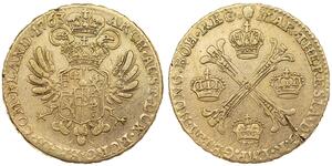 1/2 Kronenthaler Países Bajos Plata 